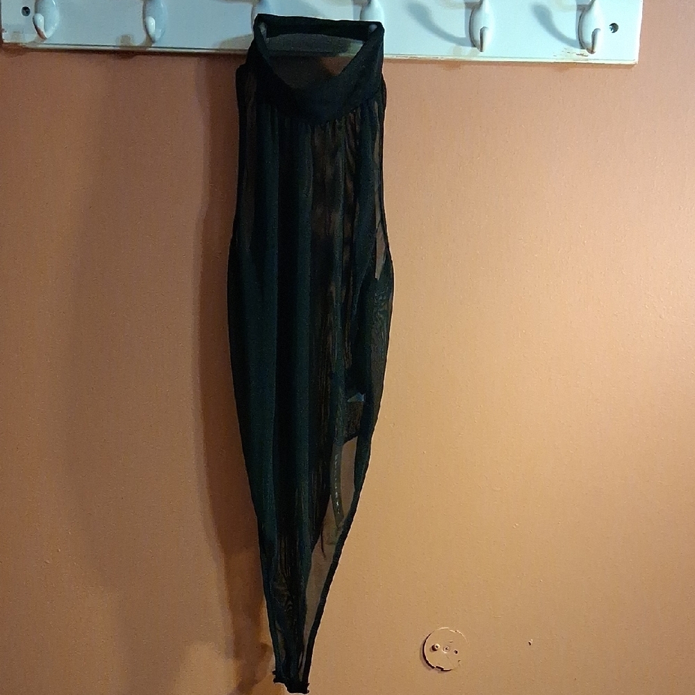 Elegant Black Sheer Skirt